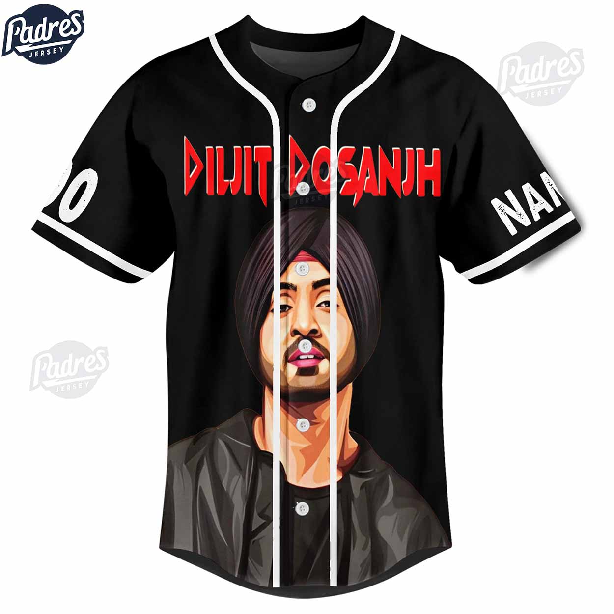 Diljit Dosanjh Illuminati Tour 2024 Custom Baseball Jersey Style - Padres Jersey Oasis: Elevate Your Baseball Style Game