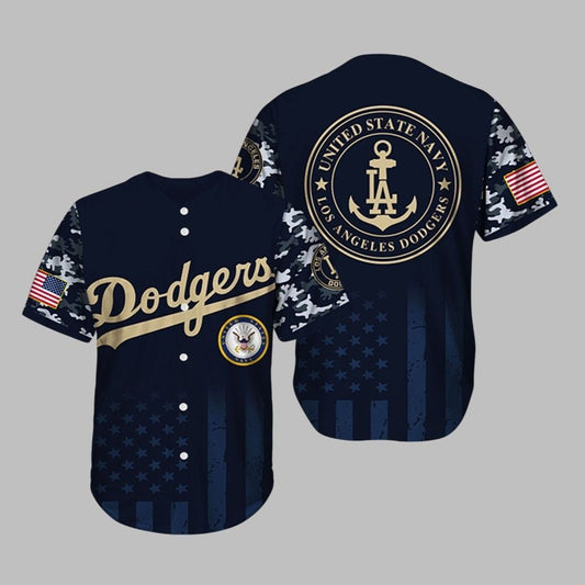 Dodgers 2025 US Navy Appreciation Night Baseball Jersey - Grishko.com