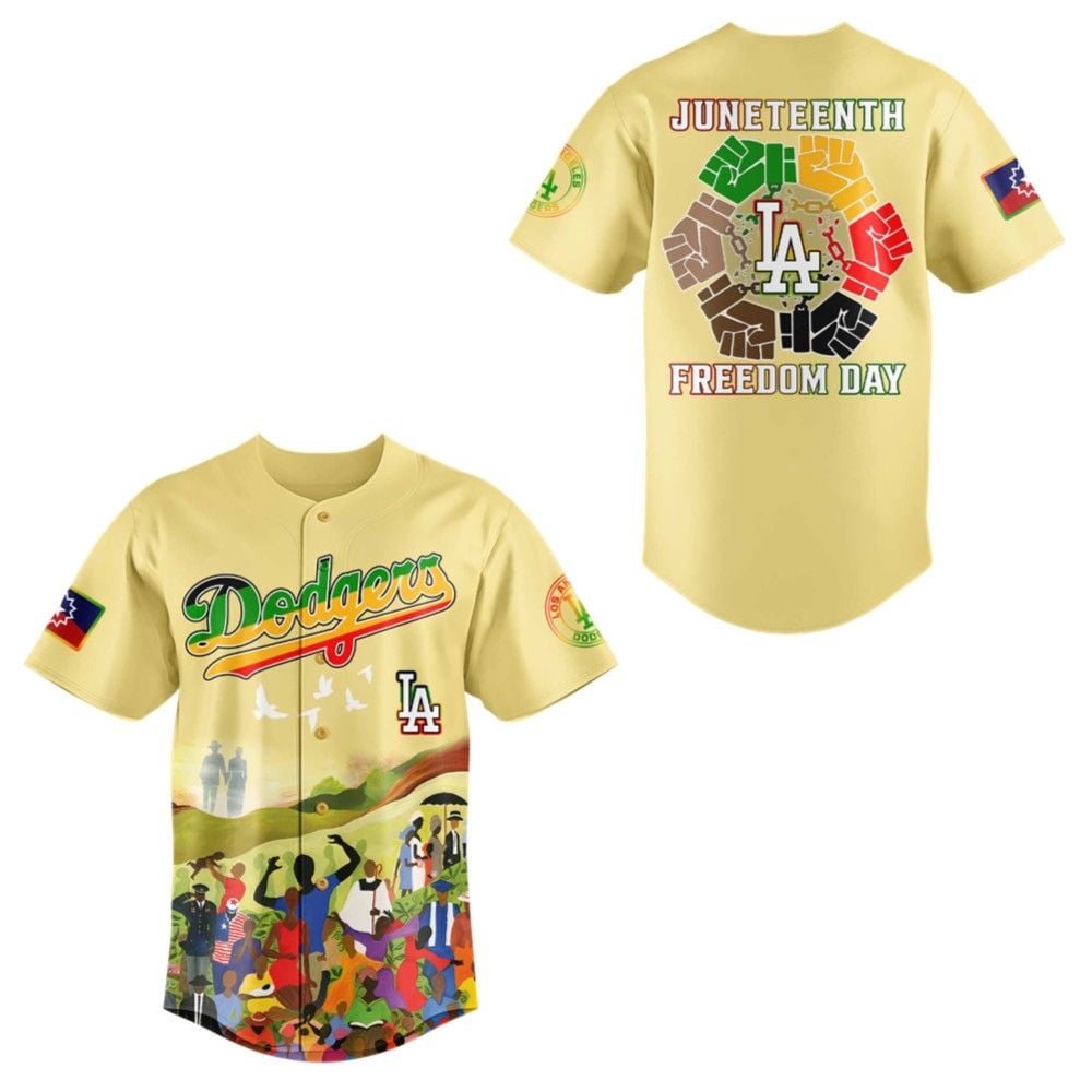 Dodgers Juneteenth Freedom Day 2025 Jersey - Grishko.com