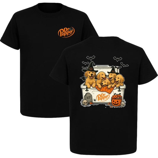 Dogs Beer Tees, Halloween T-Shirt Golden Retriever T-shirt, Perfect Beer And Dog T-shirt For Women, For Men, Halloween Cute Dog Trendy Shirt