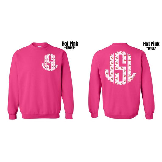 Double Strawberry Stripe Monogram Sweatshirt 'NLB'