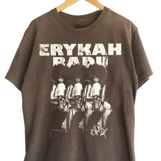 Erykah Badu Gifts for Fans, Graphic tour Shirt, Erykah Concert Shirt, Badu 90s Music Rock Unisex Top Tee
