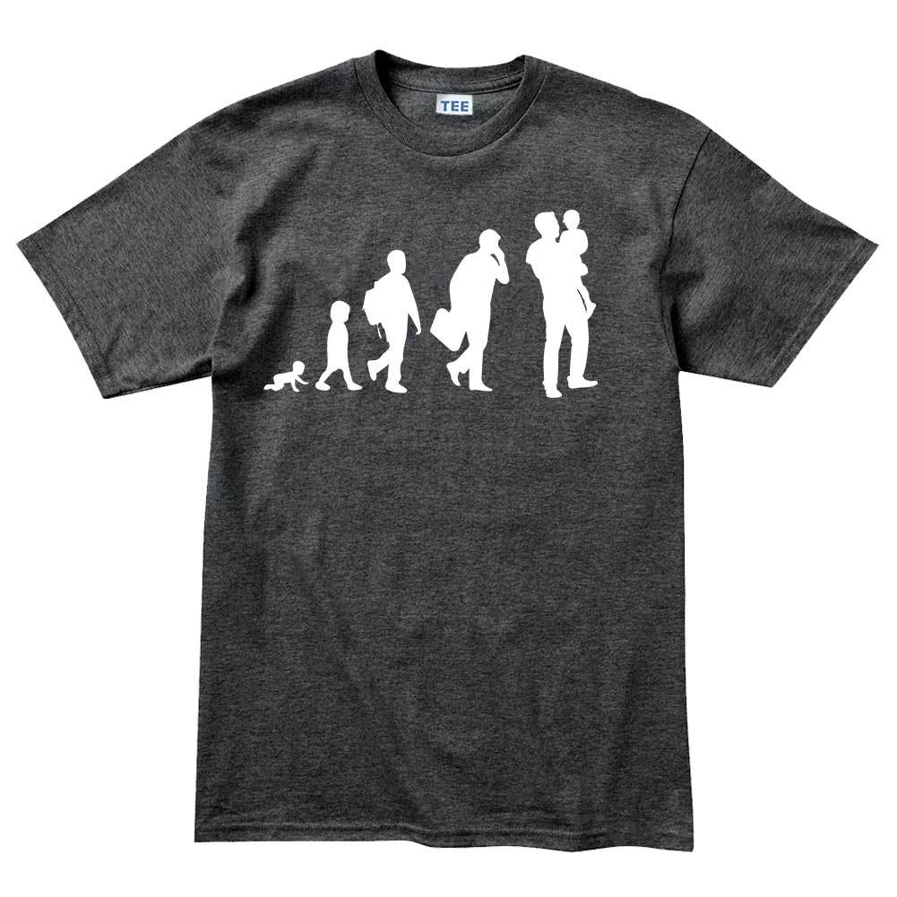 Evolution of Dad Men's T-shirt Style001