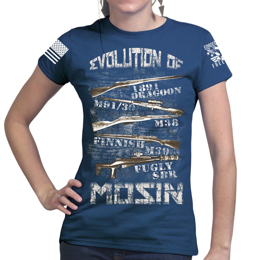 Evolution of Mosin Ladies T-shirt Style001