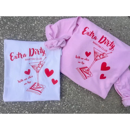 Extra Dirty Martini Graphic Top