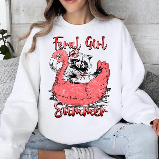 Feral Girl Summer Shirt, Summer Shirt Design, Summer Graphic Shirt, Shirt Design, Beach Shirt  T-shirt, sweater and Hoodie