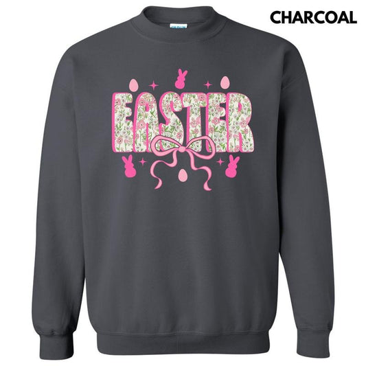 Floral Easter Pink Coquette Sweatshirt
