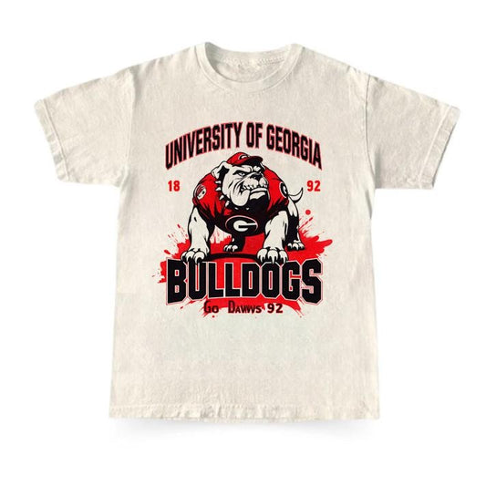 Football Georgia Sports Fan T-Shirt Vintage State Graphic Tee