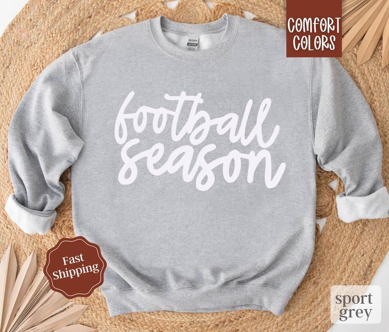 Football Season Sweatshirt, Game Day Football Crewneck, Womens Sweatshirt, Fall Sweater