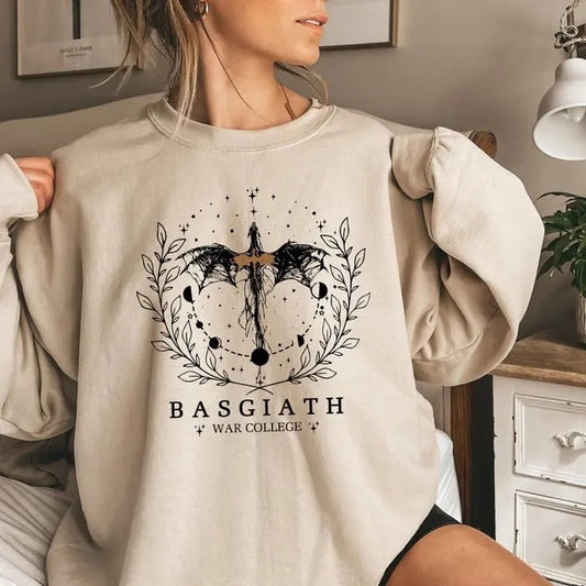 Fourth Wing Sweatshirt, Basgiath War College Shirt, Dragon Rider, Violet Sorrengail, Xaden Riorson, Riders Quadrant, Reader