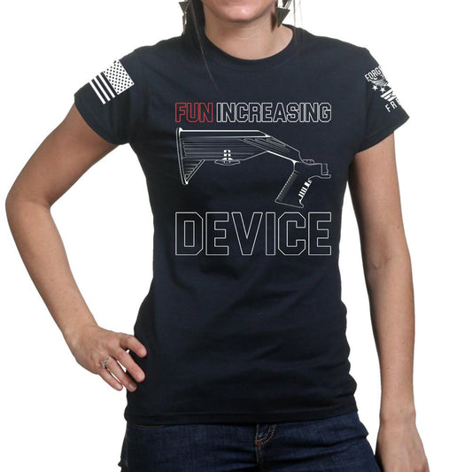 Fun Increasing Device Bump Stock Ladies T-shirt Style001