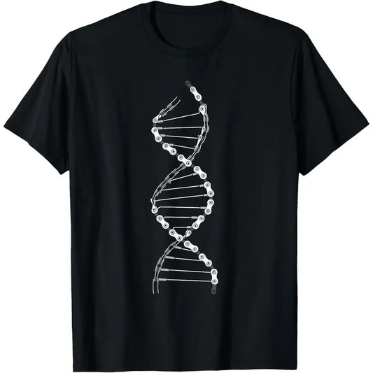 Funny DNA Cycling Bicycle Chain Mountain Bike Lovers Outfit T-Shirt Made in USA