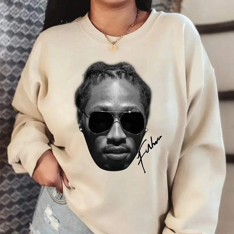 Futureee Sweatshirt - Bold Big Face Graphic Rap Design