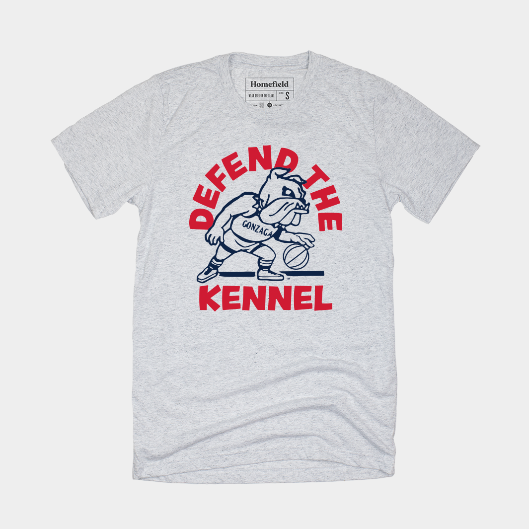 Vintage Defend the Kennel Gonzaga Basketball Tee Style001