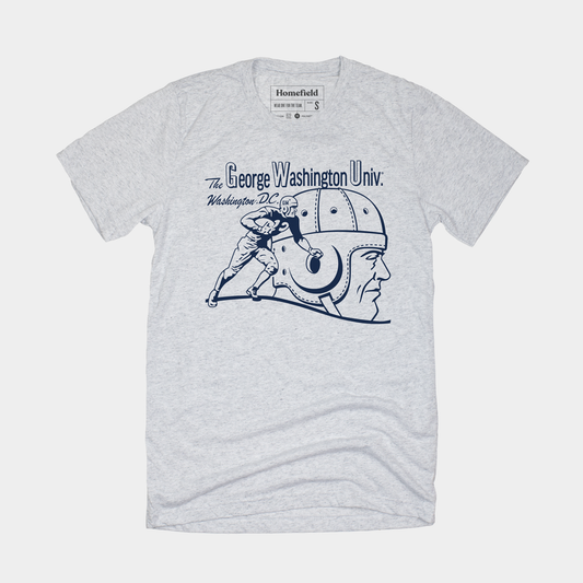 Vintage George Washington University Football Tee Style001