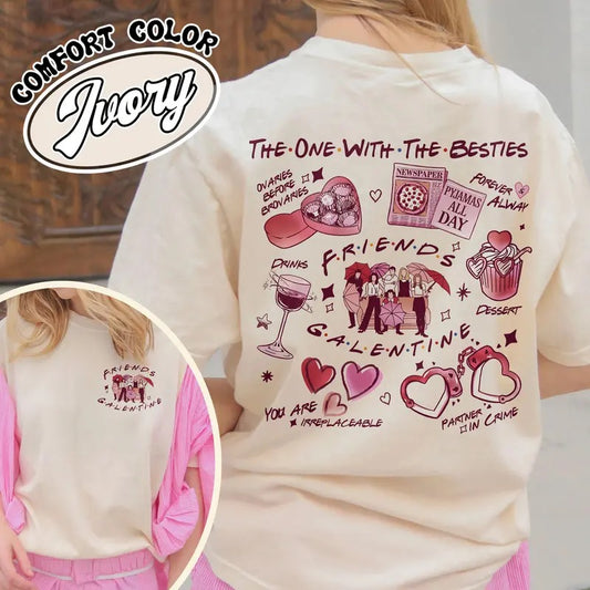 Galentine Social Club, Galentine Era, Friends Galentine Shirt, the One With the Besties Shirt, Funny Galentines Day Party, Galentines Day Gift