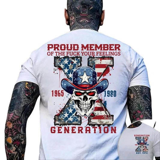 Generation X Custom Year Badass Generation T-shirt, Gen X FAFOT Shirt - 100% Cotton Top Unisex Comfort Womenswear Menswear, Custom Classic Collar Lovestyle{n002}7