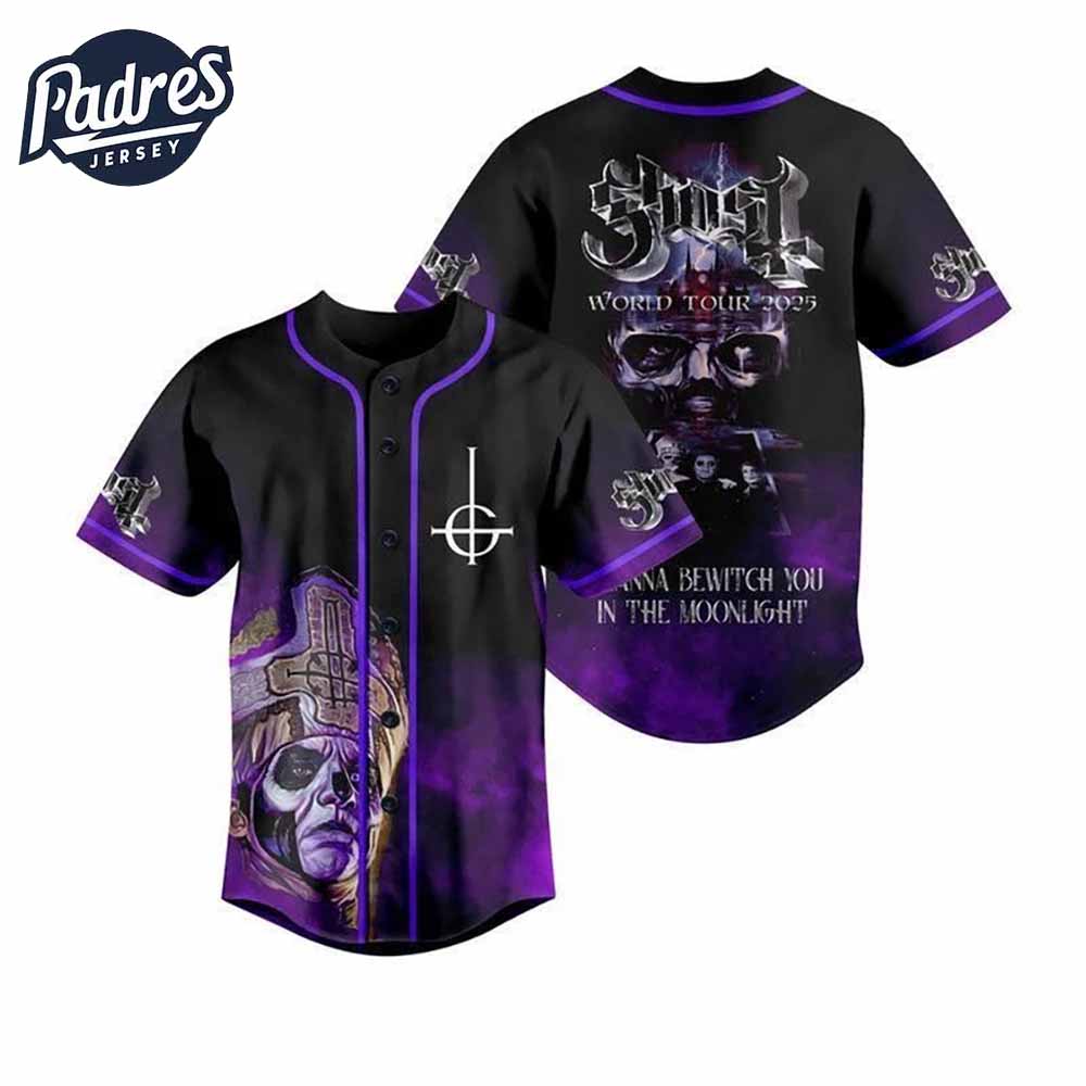 Ghost Band Tour 2025 Baseball Jersey - Padres Jersey Oasis: Elevate Your Baseball Style Game