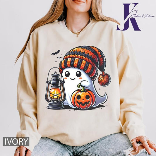 Ghost Halloween Shirt Crew, Cute Ghost Shirt, Womens Halloween Shirt, Cute Fall Shirt, Spooky Season Shirt, Gift For Halloween