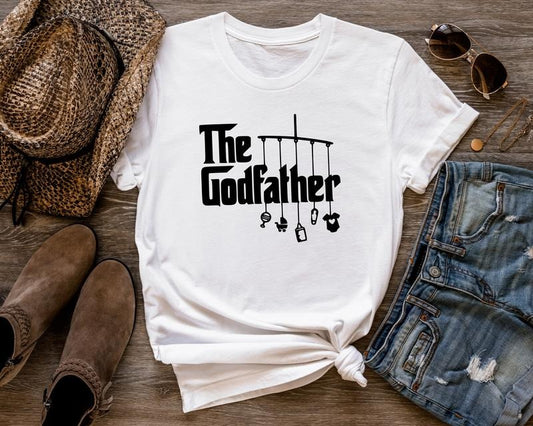Godfather Unisex T-Shirt, Dad Shirt, The Godfather Gift, Best Dad Gift Fabric Cotton