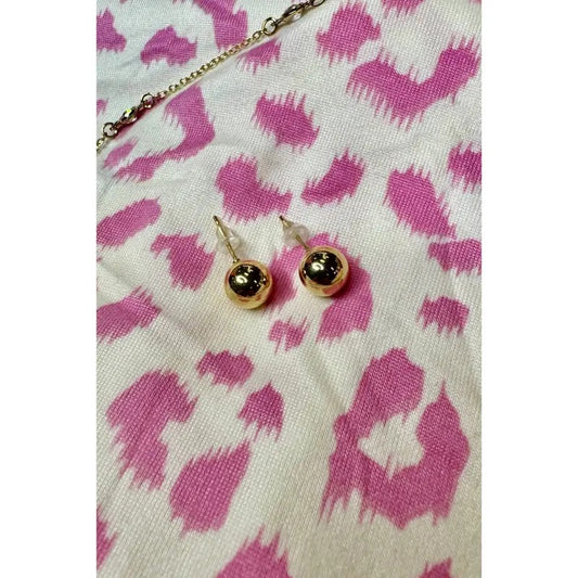 Gold Pearl Earrings