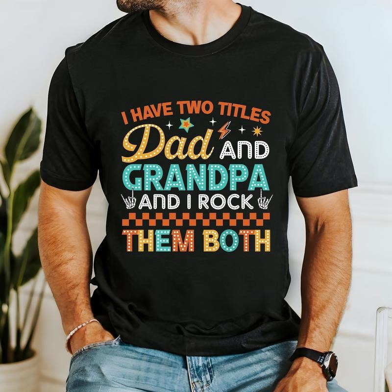 Grandpa T-Shirt, Father's Day T-Shirt, Dad T-Shirt, Funny Dad T-Shirt,Father's Day Gift,For Men,Grandkids Gift, New Grandpa,Gift for Dad In Law, Step Dad T-Shirt