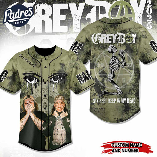 Grey Day 2025 Baseball Jersey SuicideboyS Six Feet Deep Design - Padres Jersey Oasis: Elevate Your Baseball Style Game