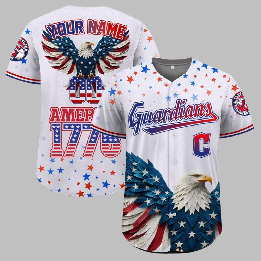 Guardians Independence Day Baseball Jersey 2025 - Grishko.com