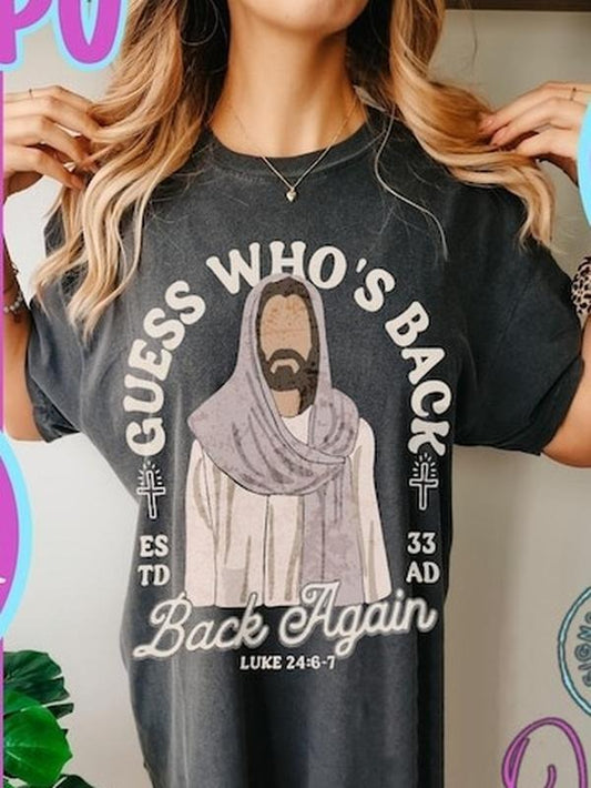 Guess Whos Back tshirt Christian Shirt, Funny Christian Easter sweatshirt, Christian Easter, He is Risen tshirt, He is Risen, Easter Shirt, tshirt hot trend