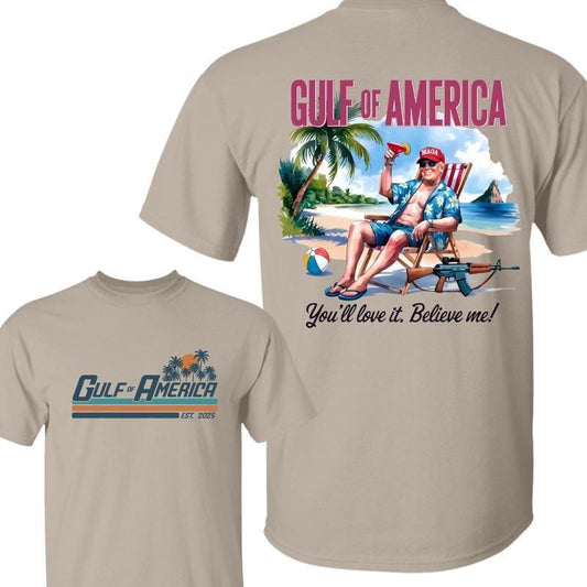 Gulf Of America Est 2025 Shirt, Texas Mississippi Florida Beach Shirt, Trum MAGA Tee, Gift For Men And Women