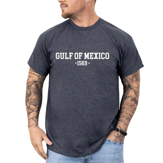 Gulf of Mexico Graphic Tee, Mexico 1569 T-shirt For Men, Respect Mexico Tee, Summer Clothing Gift For Him