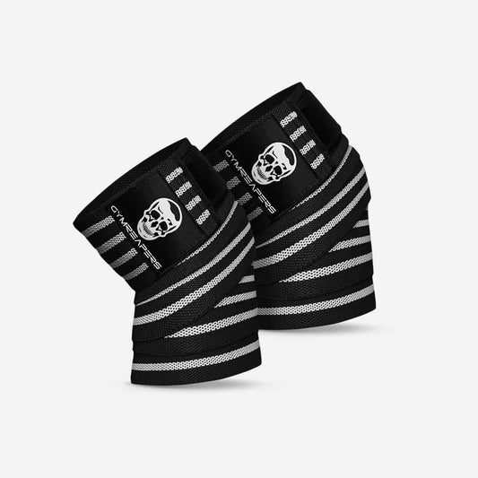 Gymreapers Knee Wraps - White, 72" Length