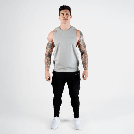 Gymreapers Muscle Tank - Stone Cotton Menswear