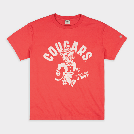 Houston Vintage Strutting Cougar Heavyweight Tee Style001