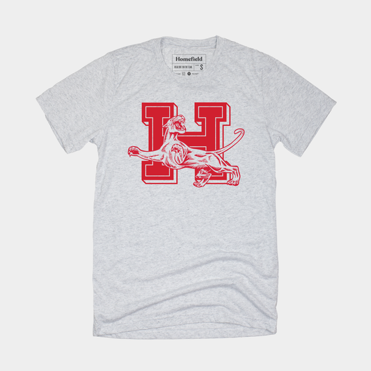 Vintage Houston Cougars Logo Tee Style001