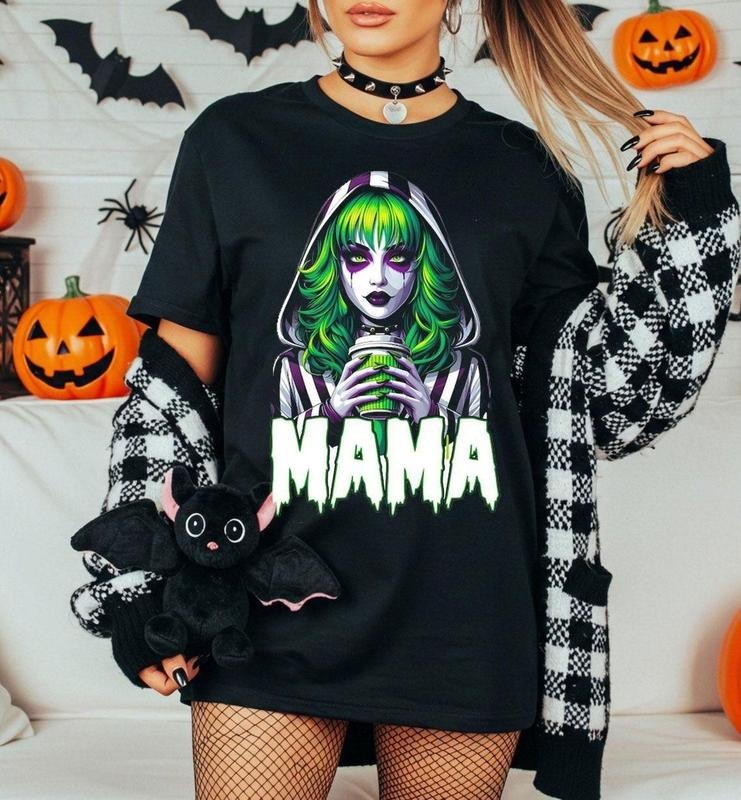 Halloween Horror Mama Tee, Spooky Mama Shirt, Halloween Graphic tee, Spoky season gift For man women DS39