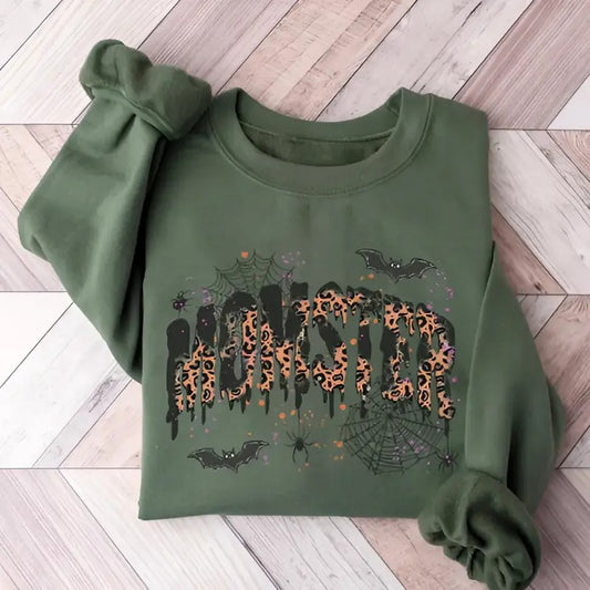 Halloween Mom T-shirt Hoodie Sweatshirt, Momster Shirt for Halloween, Spooky Season Shirt, For men For Women