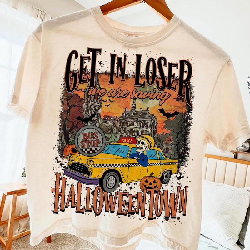 Halloween Shirt, Spooky Season Shirt, Halloween pumpkin Shirt, Get in Loser, Vintage Halloween Shirt, Retro Halloween, Funny Halloween Shirt, Fall Shirt