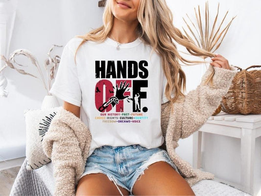 Hands Off Shirt, Trendy Political Sweatshirt, An.ti-Government Control Tee, Medicare Medicaid Rights Shirt, Social Justice Tee