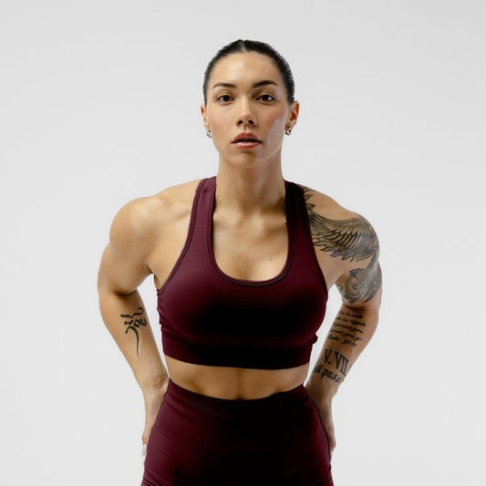Heritage Bra - Wine Soft Womenswear Knit Knitted