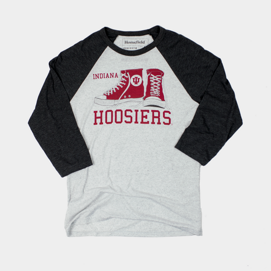 Vintage IU Basketball Sneakers Tee Style001
