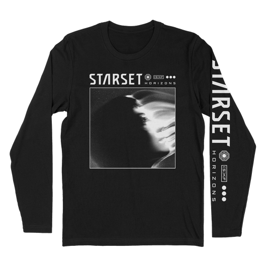 "Grayscale Horizons" Long Sleeve T-Shirt