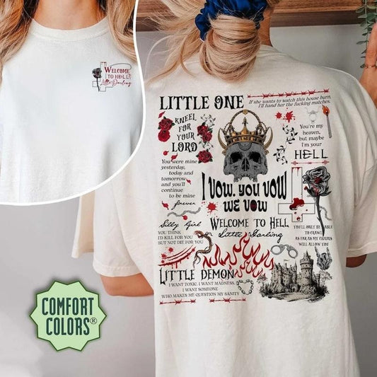 House of Lords Comfort Colors Shirt, The Ritual Book Shirt, Dark Romance Book Club Shirt, Dark Academia Shirt, Morally Grey Book Club Shirt, I Vow You Vow We Vow Womenswear Tee, Gift for Reader, Stfuattdlagg Shirt