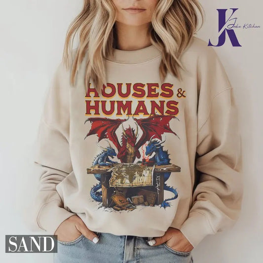 Houses and Humans D&D Shirt, Dungeons and Dragons Gift Tee for Men Women, Vintage Retro 90s Joke D and D T-shirt, Dungeon Master Shirt, Dnd Houses And Humans Parody, Vintage Retro 90s DND Tee