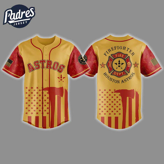 Houston Astros Firefighter Appreciation Night 2025 Baseball Jersey - Padres Jersey Oasis: Elevate Your Baseball Style Game