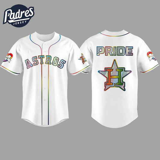 Houston Astros LGBTQ Pride Night 2025 Baseball Jersey - Padres Jersey Oasis: Elevate Your Baseball Style Game