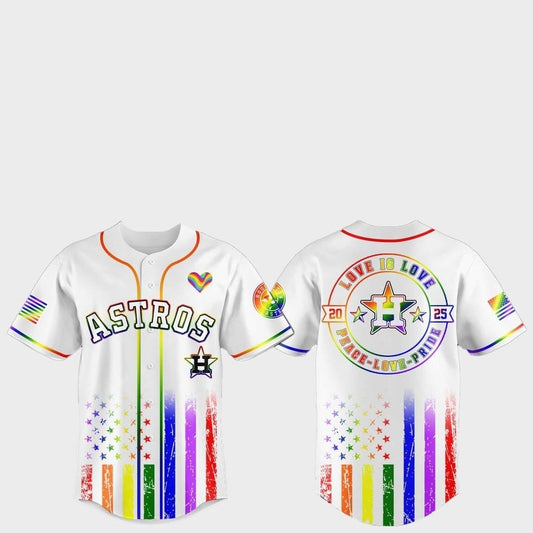 Houston Astros Pride Month Love Is Love 2025 Jersey - Grishko.com