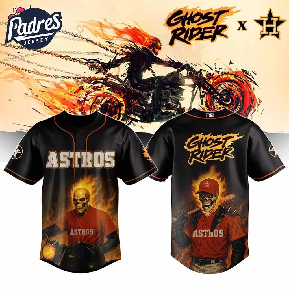 Houston Astros x Ghost Rider 2025 Special New Baseball Jersey - Padres Jersey Oasis: Elevate Your Baseball Style Game