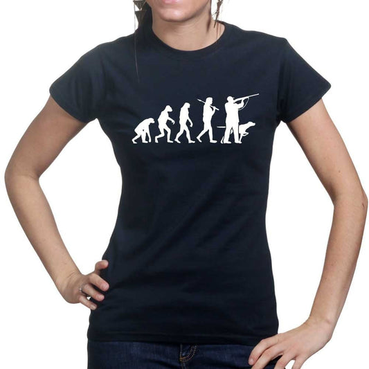 Evolution Of A Hunter Ladies T-shirt Style001