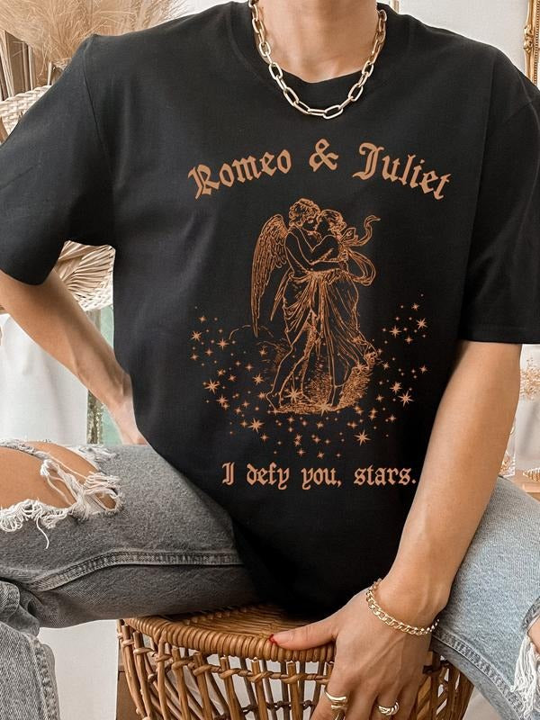 I Defy You Stars, Romeo and Juliet Shirt, Shakespeare Shirt, Shakespeare Gifts, Poet Shirt, Shakespeare Quote T Shirt, Literary Shirt, Artsy